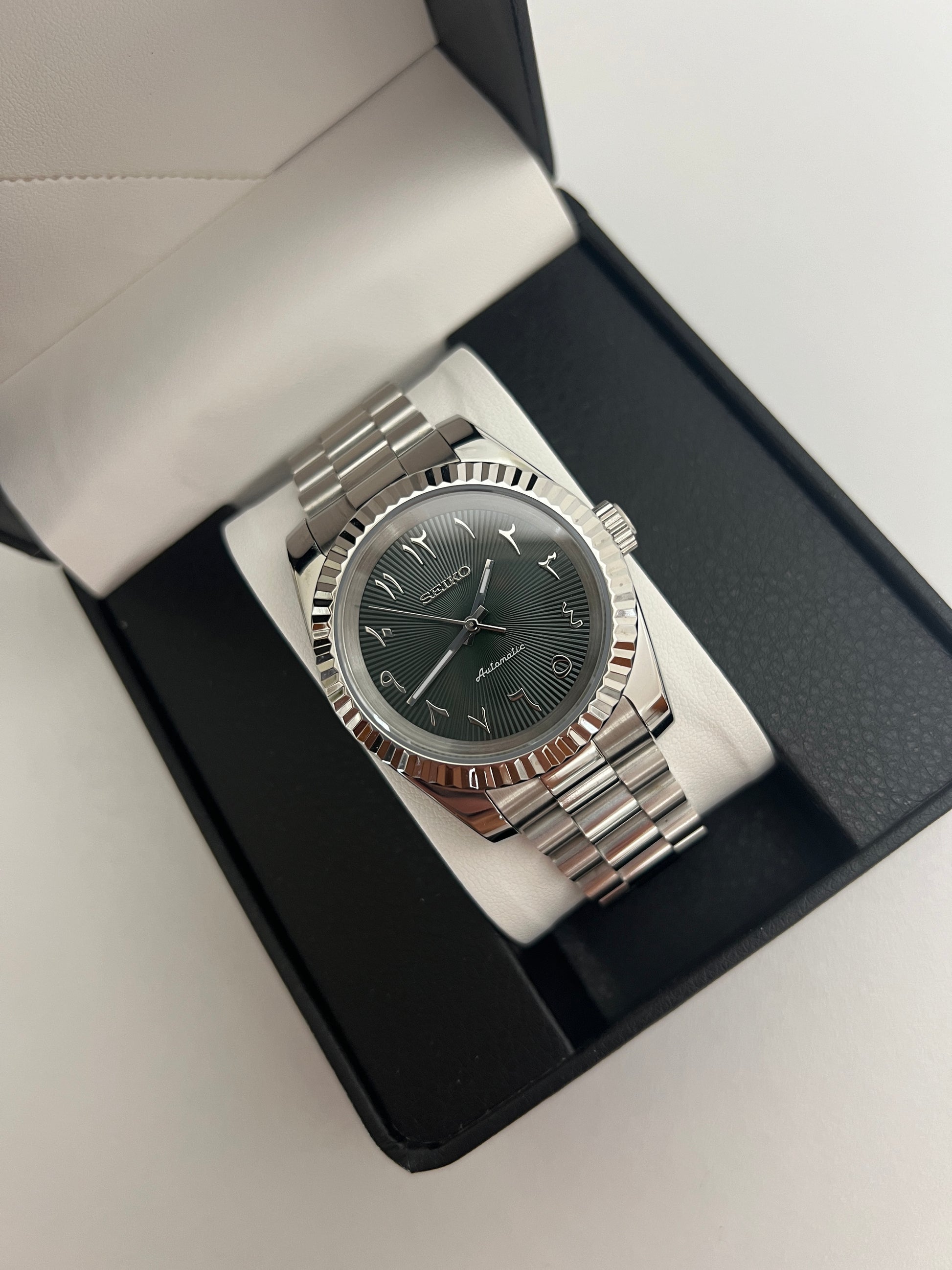 Green Dateless Arabic Custom Seiko Mod