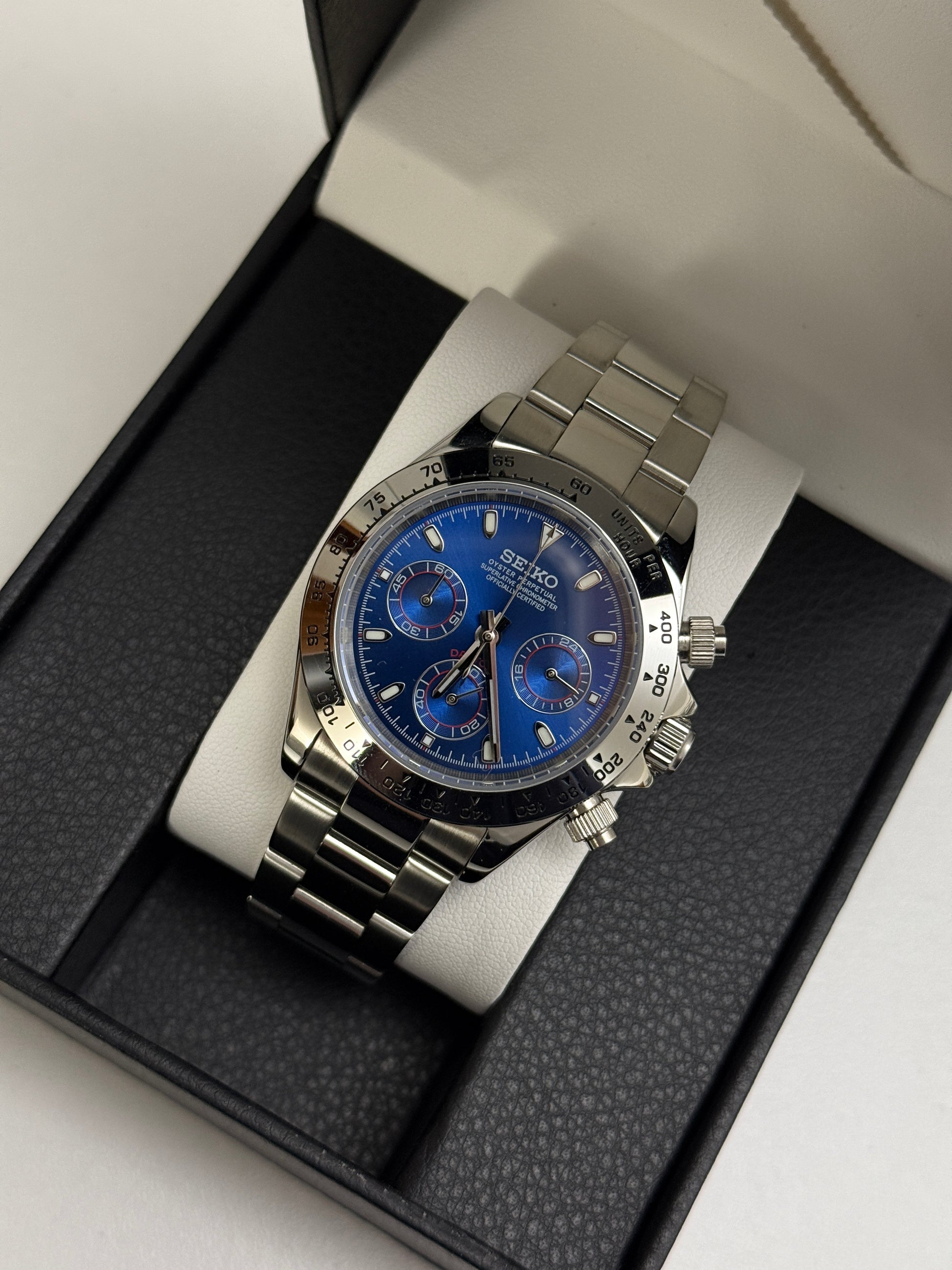Blue Seiko Daytona Mod