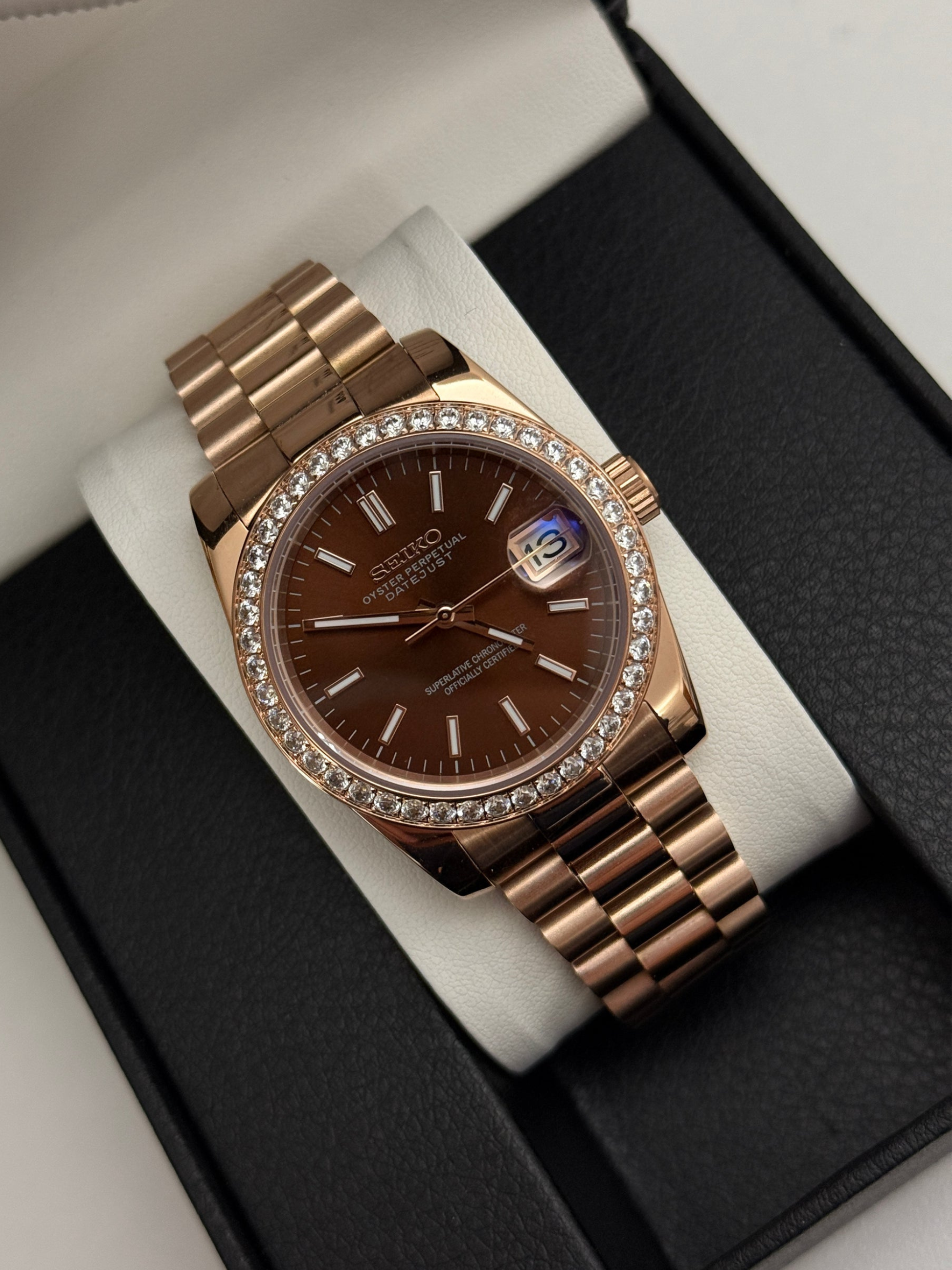Brown Diamond Datejust V2 (36mm) Custom Seiko Mod