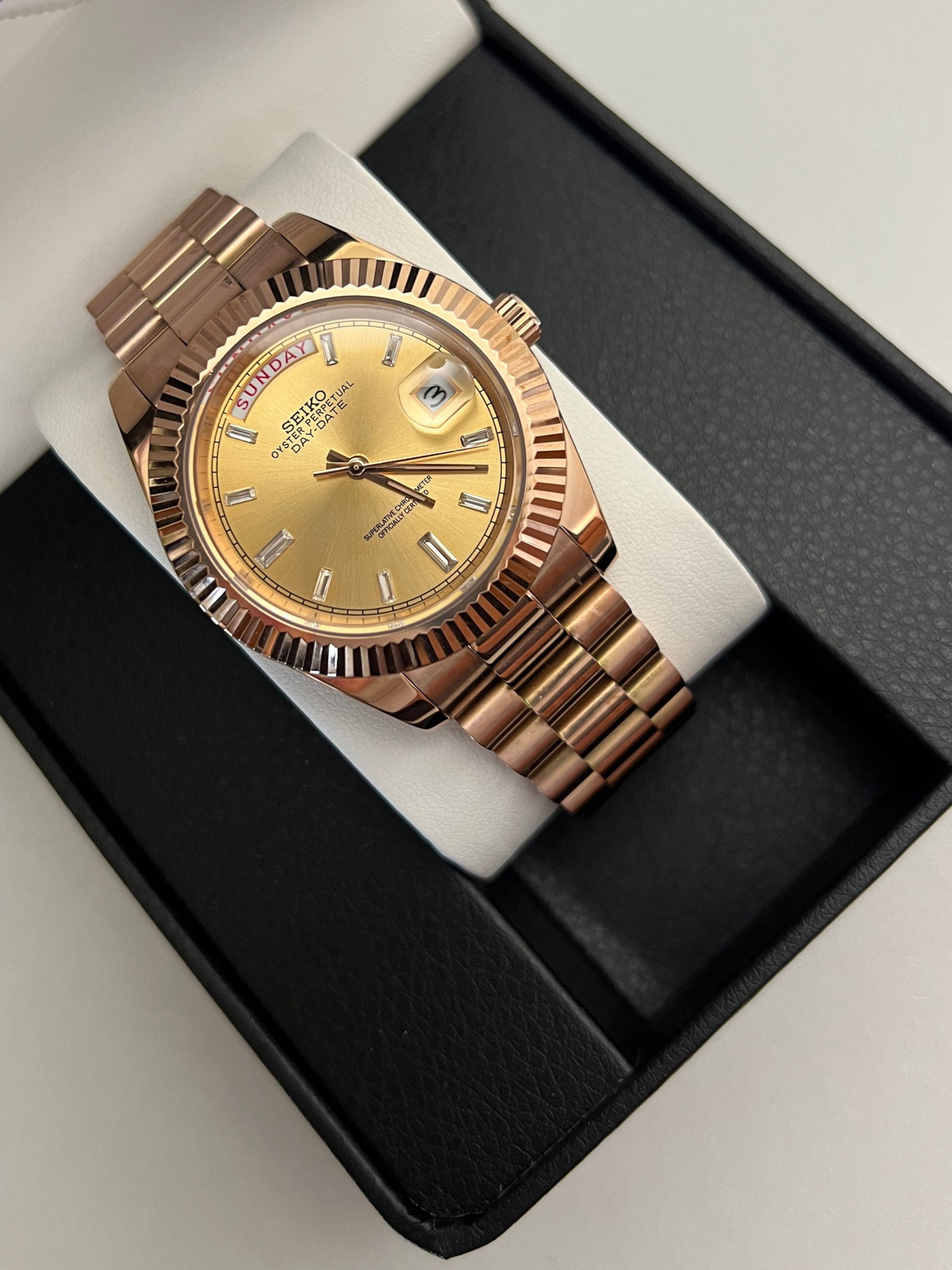 Gold On Rose Gold DayDate Custom