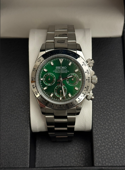 Green Seiko Daytona Mod
