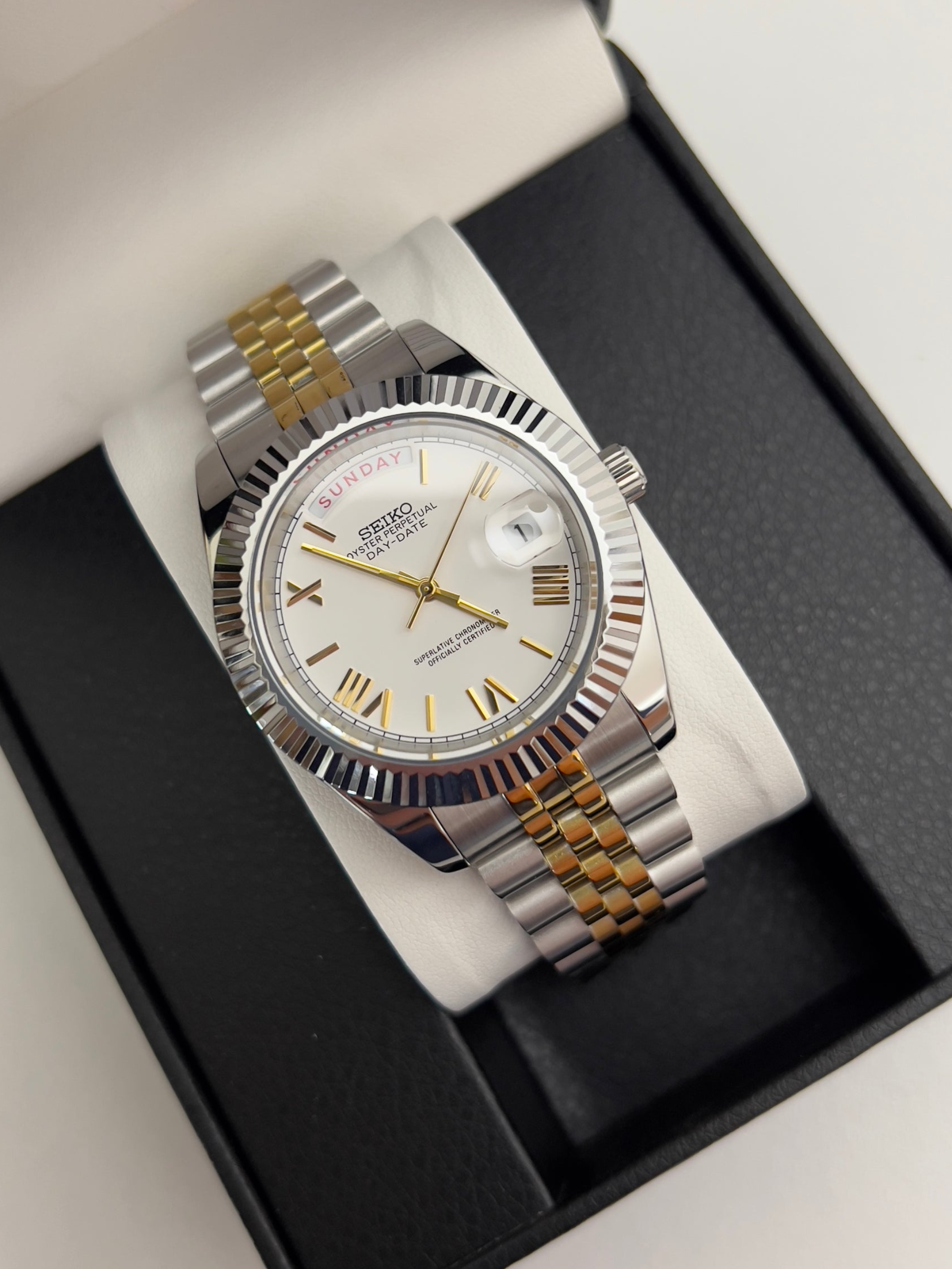 Two-Tone DayDate Custom Seiko Mod